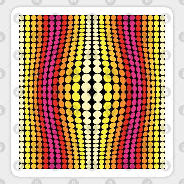 Dots color yellow, orange, red Sticker by NYWA-ART-PROJECT